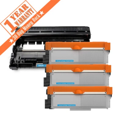 Tambor de tóner 3PK TN660 y 1PK DR630 para Brother MFC-L2700DW MFC-L2740DW HL-L2380DW Foto 1 de 4