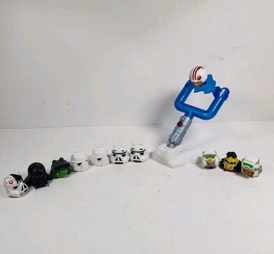 11 Hasbro Rovio Star Wars Angry Birds At-At Attack Battle Figures & Launcher  - Image 1 of 4