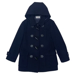 Lulu sweet Duffel coat with removable zipper T-22-13 Girls 88 Navy L 87 - Picture 1 of 6