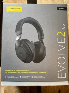 Jabra Evolve2 85 Stereo Wireless Headset (MS Teams, USB-A) - Black - NO STAND - Photo 1/2