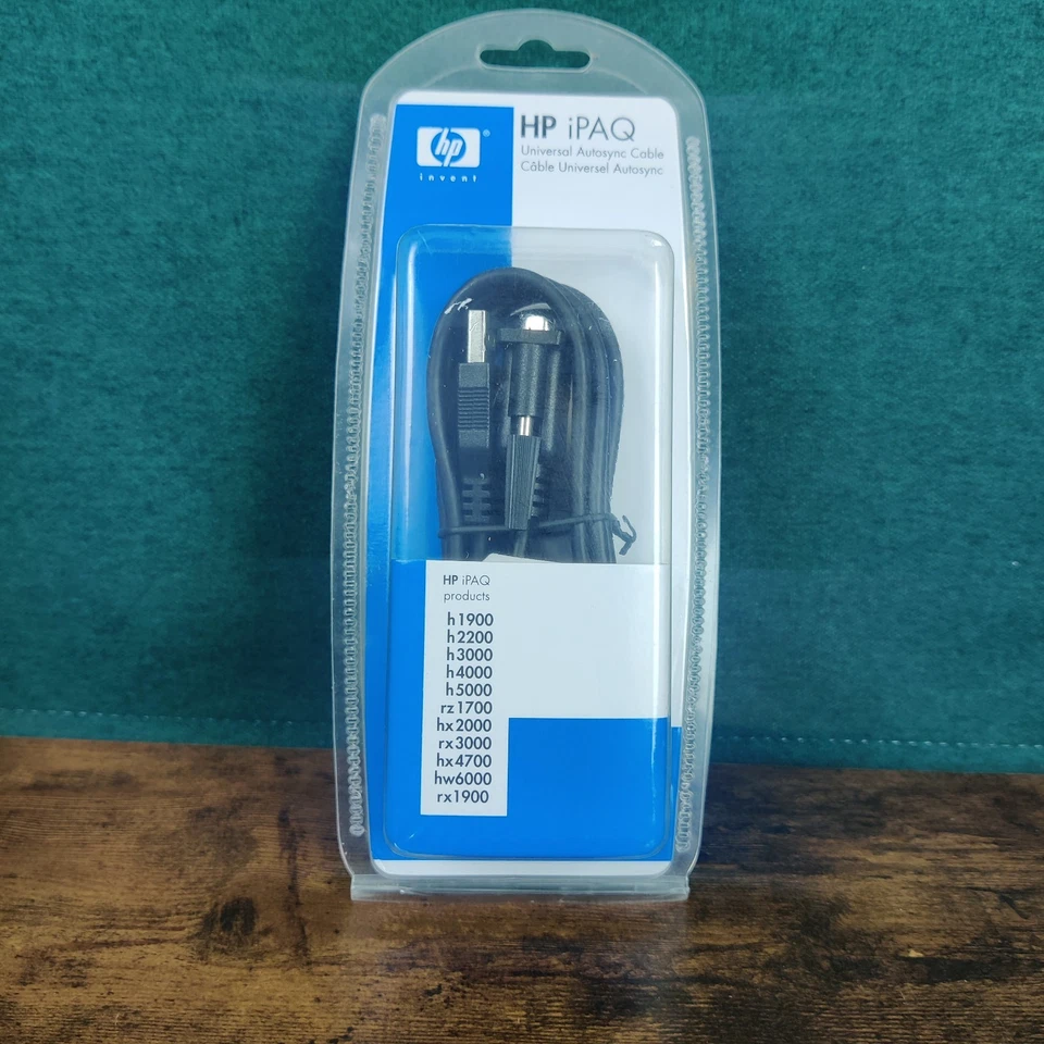 BNWT HP iPAQ Universal Autosync Sync Cable FA122A#AC3 New Sealed Brand New - Image 1 of 4