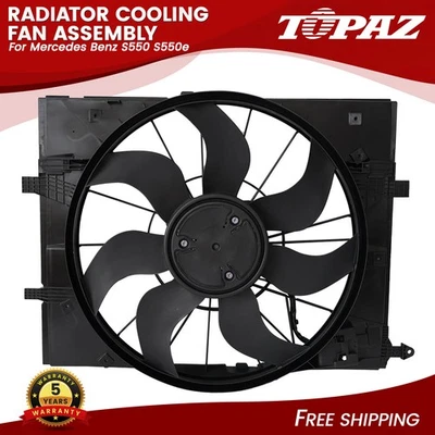 散热器冷却风扇组件 850 瓦适用于梅赛德斯奔驰 S550 S550e 0999060612 — 第 1/4 张图片