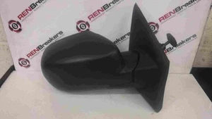 Renault Twingo 2007-2011 Drivers OS Wing Mirror Plain Black Manual - Picture 1 of 2