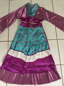Disney Store Princess Mulan Costume Dress Geisha Gown Size 10 12 Fancy Halloween - Picture 1 of 10