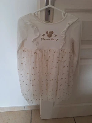 Robe de Noël blanche Disney Minnie / 3 ans / Kiabi - TRES BON ETAT - Photo 1/4