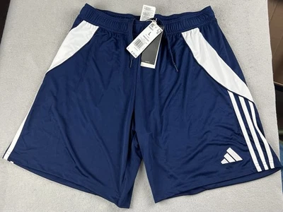 Pantalones Cortos de Fútbol ADIDAS Para Hombre Tiro 24 Team Azul Marino/Blanco IR9377 Talla Grande Nuevos con Etiquetas Foto 1 de 4