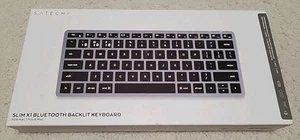 SATECHI SLIM X1 BLUETOOTH BACKLIT KEYBOARD FOR MAC – Space Gray FACTORY SEALED - Photo 1/5