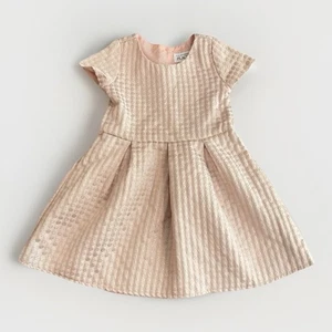 Children's Place Pink Dress Metallic Gold Special Occasion Party Toddler Girl 5T - Picture 1 of 15