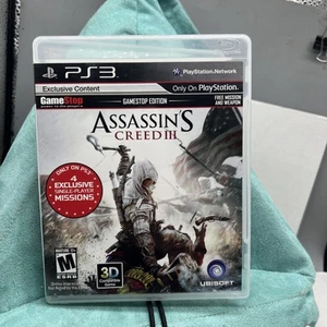 Assassin's Creed III GameStop Edition Sony PlayStation 3 PS3 Game Tested & CIB - Picture 1 of 4
