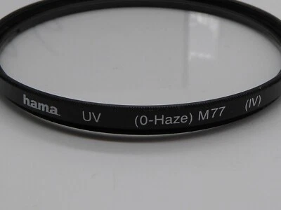 Hama UV-Filter  0-Haze M77 (IV) 77mm 77MM ultra violet protection safety protect - Image 1 of 2