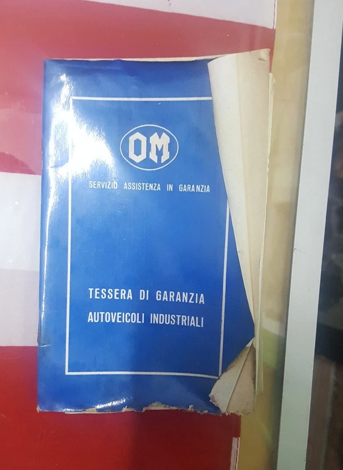 TESSERA DI GARANZIA OM AUTOVEICOLI INDUSTRIALI - Immagine 1 di 1