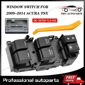 35750-TL2-A12 Power Master Window Control Switch For 2009-2014 Acura TSX - Foto 1 di 9
