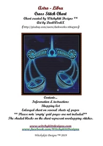 ASTRO - LIBRA ~~ counted cross stitch pattern - Picture 1 of 4