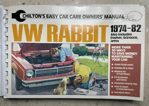 Vintage Chilton’s Easy Car Care Manual 1974-1982 VW Rabbit Dasher Scirocco - Picture 1 of 13