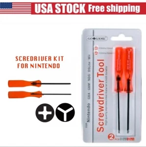 Screwdriver Set Tri-Wing & Philips for GBA NDS DSL Dsi 3DS XL Wii PS4 Controller - Picture 1 of 3