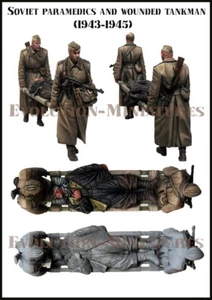 Evolution Miniatures 35247, paramédicos soviéticos y cisterna herido (3 Fig.), 1/35 - Imagen 1 de 2