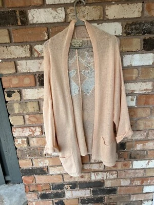 Cárdigan largo abierto WILDFOX marca blanca reno talla XS gran tamaño acogedor RARO Foto 1 de 4