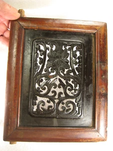 ANTIKE CHINESISCHE QING-DYNASTIE HANDGESCHNITZT ARCHITEKTONISCHES ELEMENT KLEINE TÜR - Bild 1 von 18