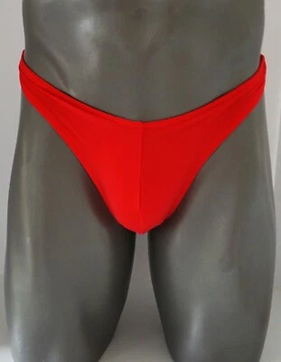 МУЖСКИЕ ПЛАВКИ СТРИНГИ РАЗМЕР СРЕДНИЙ (КРАСНЫЙ) - Изображение 1 из 4