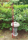 Red Reed Bamboo Stakes Dyed Natural 6' Thin Bamboo Poles Garden Decoration Gift