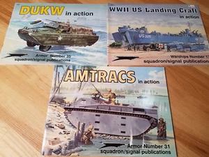 American Landing Craft In Action Lot Dukw Amtracs Squadron Signal - Picture 1 of 1