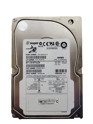 New Seagate (ST1181677LCV)181.6 GB, 7200RPM, 3.5" Internal Hard Drive - Image 1 of 4