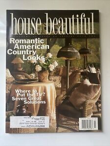 1997 March House Beautiful Magazine Romantic American Country Looks (MH809)