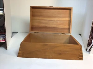 Wood CHEST .10.5 by about 3.5 tall. HANDMADE - Picture 1 of 8