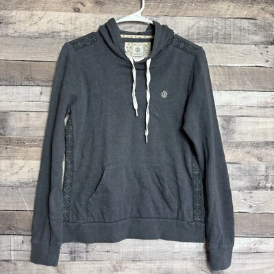 Element Hoodie Women Small Surf Sweatshirt Embroidery Gray - Image 1 of 4