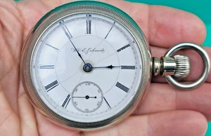 Rockford Pocket Watch 18S Lever Set 11J Model 8 Grade 68 Antique c1888 AS IS - Picture 1 of 24