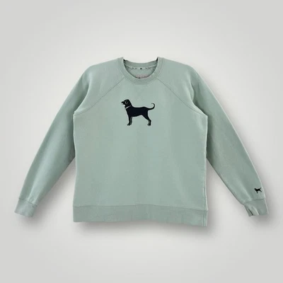 Sudadera para mujer The Black Dog XSmall verde cuello redondo perro gráfico pulóver Foto 1 de 4