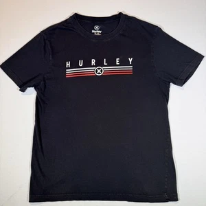 Camiseta negra Hurley para hombre talla pequeña 100 % algodón - Imagen 1 de 5
