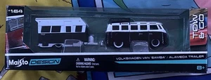 Maisto Design Volkswagen Van “Samba” / Alameda Trailer - Picture 1 of 2