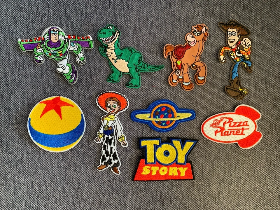 Juego de 9 personajes embr. Toy Story Parches para planchar - ¡¡HTF!! ¡NUEVO! Foto 1 de 1