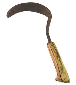 Indian Crop Cutting Hand Tool – Vintage Sickle – Rustic Farm Décor. G47-300 - Picture 1 of 9