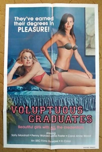 VOLUPTUOSOS GRADUADOS póster de película de explotación sexual Sally Marshall - Imagen 1 de 1
