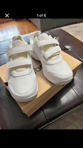 Scarpe da passeggio Reebok donna lavoro N ammortizzate antiolio scivolo bianche NUOVE