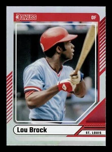 2024 Panini Donruss LOU BROCK HOLO LÁMINA PARALELO #72 CARDENALES - Imagen 1 de 2