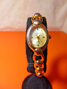 Vintage Elgin goldfarbene Damen Quarzuhr - neue Batterie - Bild 1 von 4