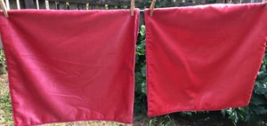 Laura Ashley Dark Pink Pair Of Velvet Cushion COVERS 19" - Picture 1 of 7