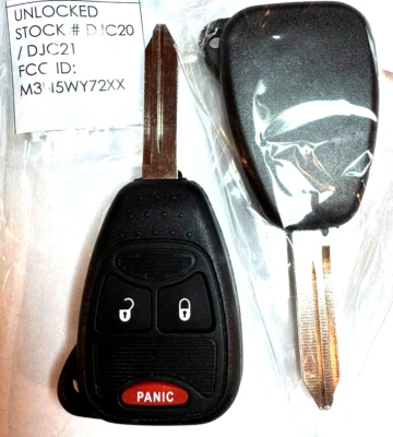 全新无钥匙进入遥控器 适用于克莱斯勒 Town & Country 2006 汽车钥匙链 M3N5WY72XX — 第 1/4 张图片