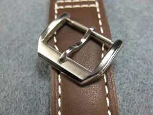 NEW 18mm Tongue 316L Stainless Buckle Tang IWC Leather Strap Band #AA - Picture 1 of 4