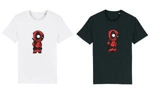 Kids BABY DEADPOOL Wade TShirt Marvel Comic Funny Cool Gift For Superhero Fan - Picture 1 of 1