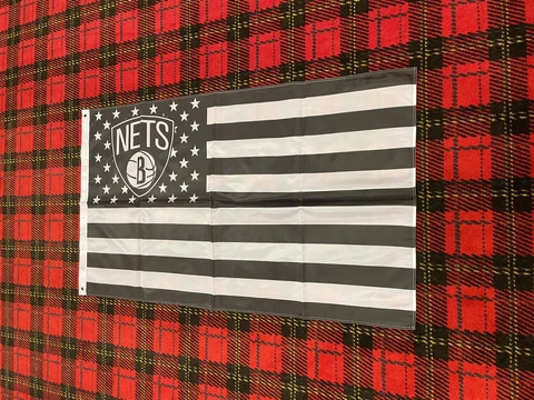 Brand New Brooklyn Nets flag 3 foot by 5 foot Cover