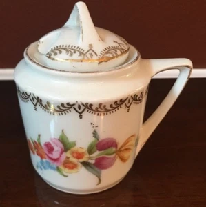 Royal Saxon Hand Painted Germany Handled Sugar Server - Picture 1 of 6