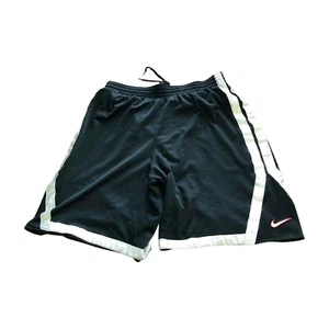 Nike Basketball Shorts Athletic RN#56323 Black White Stripe Men's Size L - Picture 1 of 8