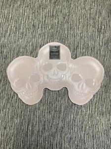 Telarañas y Calderos Rosa Halloween Calavera Melamina Plato Plato Bandeja NUEVO - Imagen 1 de 4