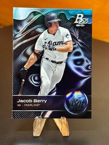 2023 Bowman Platinum Top Prospects #TOP-11 Jacob Berry - Miami Marlins - Picture 1 of 2
