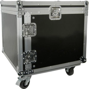 19" 10U Equipment Rack With Wheels Patch Panel Mount Case PA DJ Mixer Amp Audio - Picture 1 of 1