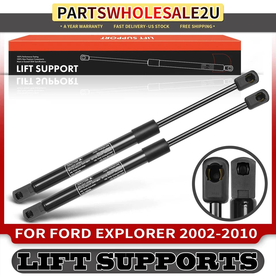 2Pcs Bonnet Hood Lift Supports for Ford Explorer 2002-2010 Explorer Sport Trac - Image 1 of 4